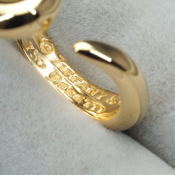 ティファニー リング  オープンハート 11号 K18YG 