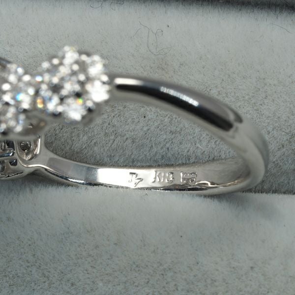 ポンテヴェキオ リング ダイヤ 0.82ct  フラワー 11号 K18WG 