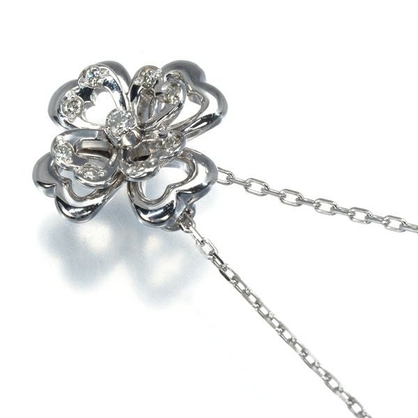 ヴァンドーム ネックレス ダイヤ  クローバー Pt950/Pt850 