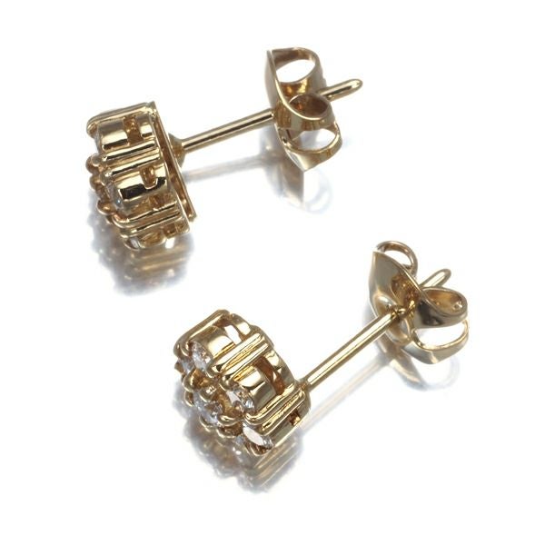 ミキモト ピアス ダイヤ 0.29ct/0.29ct  フラワー K18YG 