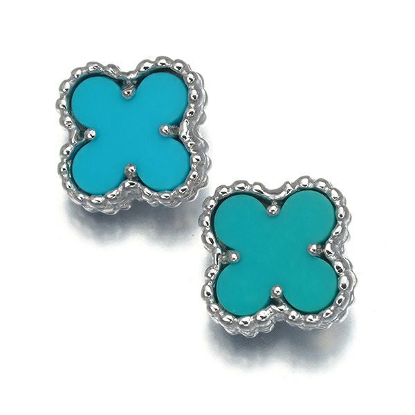 ヴァンクリーフ＆アーペル ピアス ターコイズ スウィートアルハンブラ  K18WG 保証書