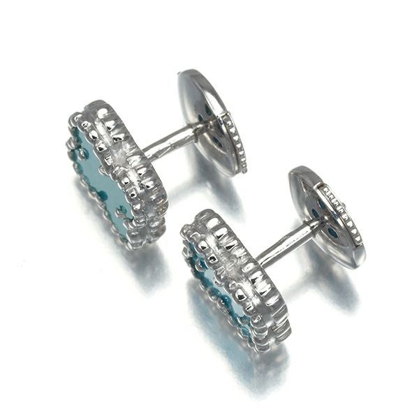 ヴァンクリーフ＆アーペル ピアス ターコイズ スウィートアルハンブラ  K18WG 保証書