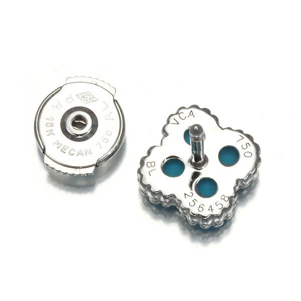 ヴァンクリーフ＆アーペル ピアス ターコイズ スウィートアルハンブラ  K18WG 保証書