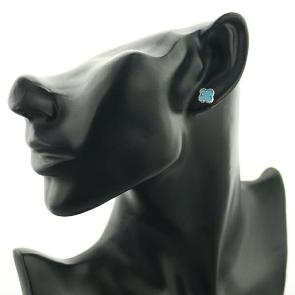 ヴァンクリーフ＆アーペル ピアス ターコイズ スウィートアルハンブラ  K18WG 保証書