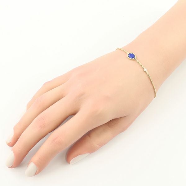 ブシュロン ブレスレット ラピスラズリ ダイヤ セルパンボエム エクストラスモール K18YG 