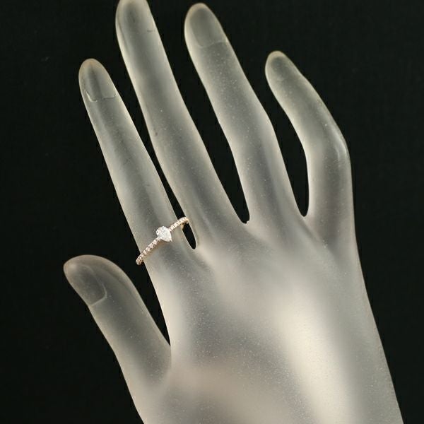 カルティエ リング ダイヤ エタンセル ソリテール ペアシェイプ 51号 K18PG 保証書