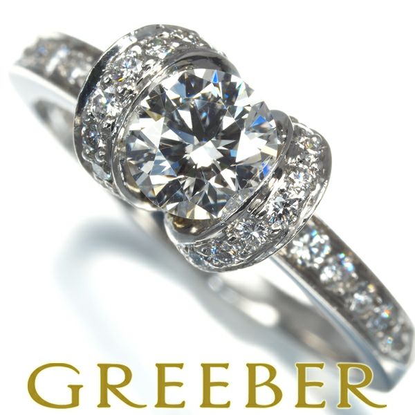 ティファニー リング ダイヤ 0.6ct程 リボン 10.5号 Pt950 