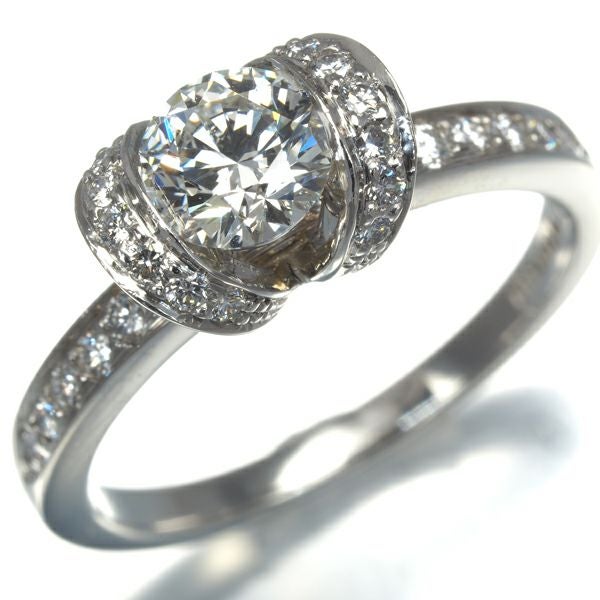 ティファニー リング ダイヤ 0.6ct程 リボン 10.5号 Pt950 