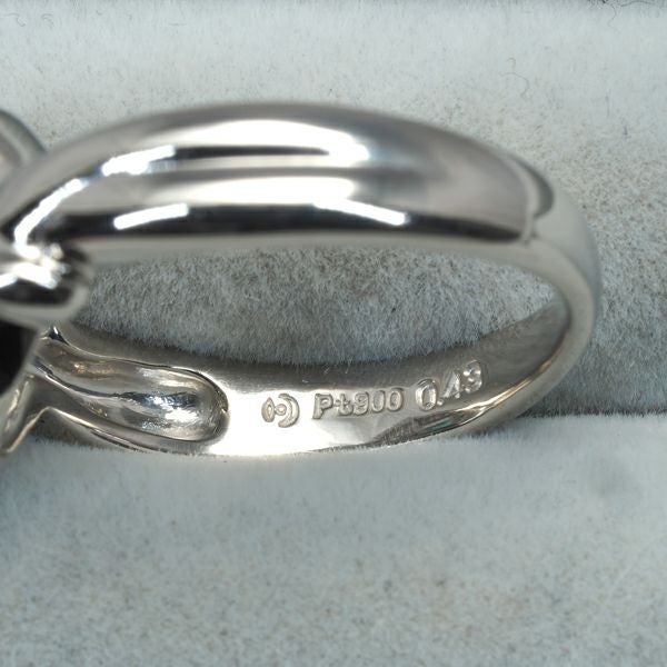 タサキ リング エメラルド 0.43ct ダイヤ 0.10ct  13.5号 Pt900 