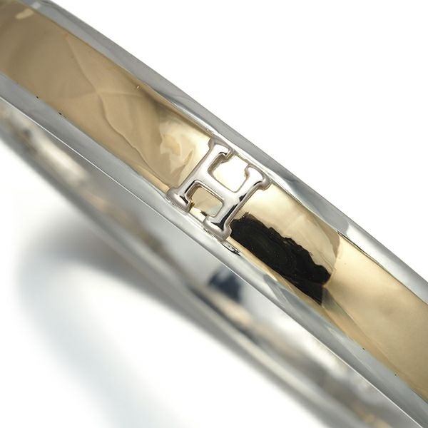 エルメス ブレスレット   Hロゴ バングル K18YG/シルバー925 