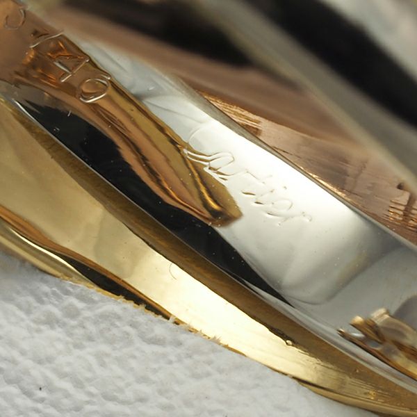 カルティエ イヤリング  トリニティ スリーカラー フープ K18YG/WG/PG 