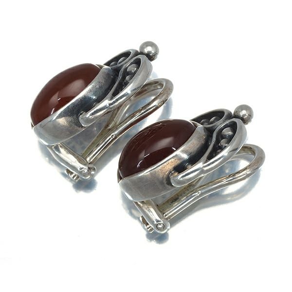 ジョージジェンセン イヤリング カーネリアン ヘリテージ 2005 シルバー925 