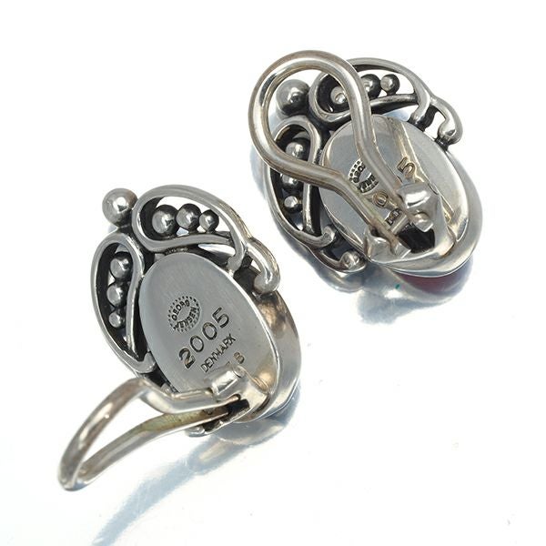 ジョージジェンセン イヤリング カーネリアン ヘリテージ 2005 シルバー925 