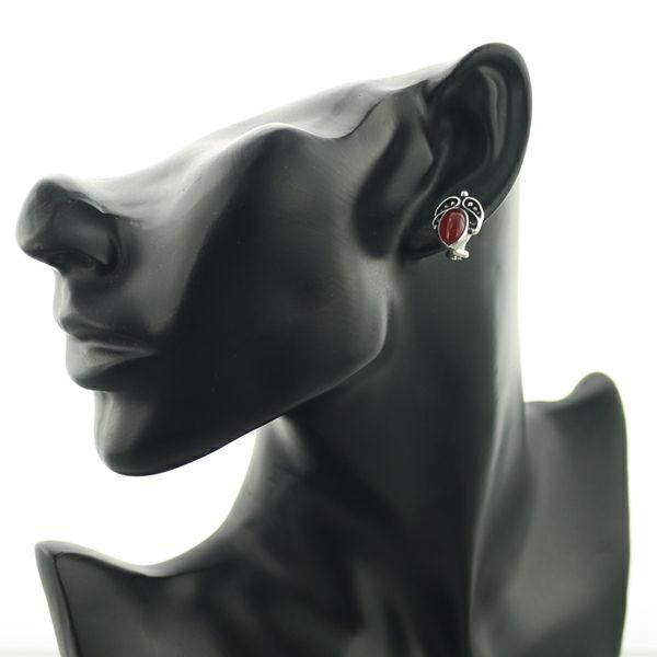 ジョージジェンセン イヤリング カーネリアン ヘリテージ 2005 シルバー925 