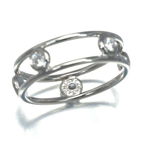 ティファニー リング ダイヤ バイザヤード ダブルワイヤー 5P 9.5号 Pt950 