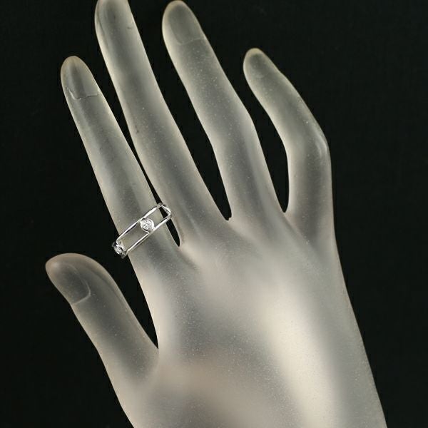 ティファニー リング ダイヤ バイザヤード ダブルワイヤー 5P 9.5号 Pt950 