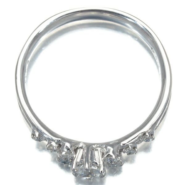 岩倉康二 リング ダイヤ 0.15ct/0.13ct  艶消し 12号 K18WG/Pt900 