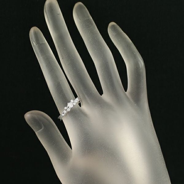 岩倉康二 リング ダイヤ 0.15ct/0.13ct  艶消し 12号 K18WG/Pt900 