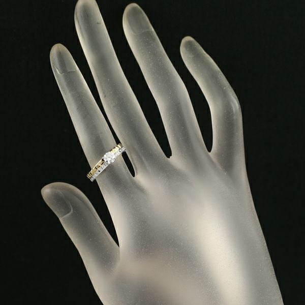 ブシュロン リング ダイヤ 0.31ct キャトルラディアント クルドパリ ソリテール ハーフ 49号 K18 鑑