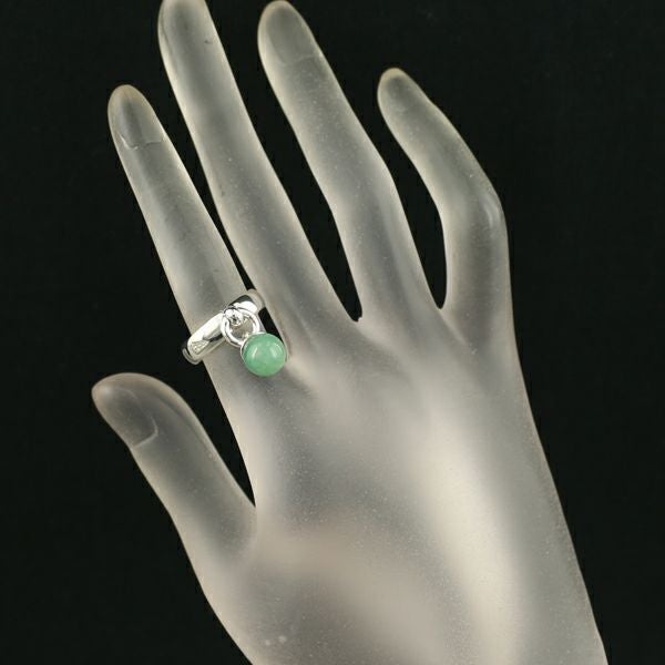 ティファニー リング 翡翠 ドアノッカー 8号 SV925 