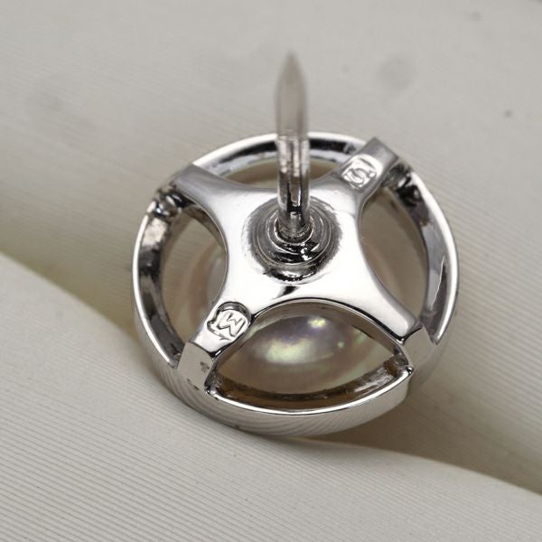 ミキモト ブローチ アコヤパール 真珠 6.7mm   シルバー/合金 