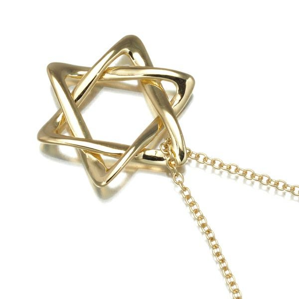 ティファニー ネックレス  スターオブダビデ  K18YG 