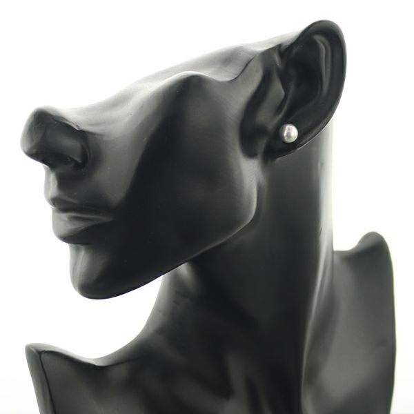 タサキ ピアス グレーパール 真珠 7.3mm  K18WG ソーティング