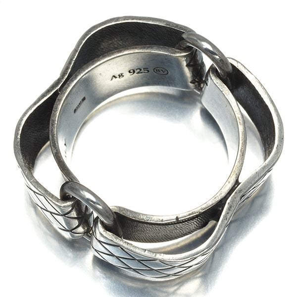 ボッテガヴェネタ リング  イントレチャート 15号 シルバー925 