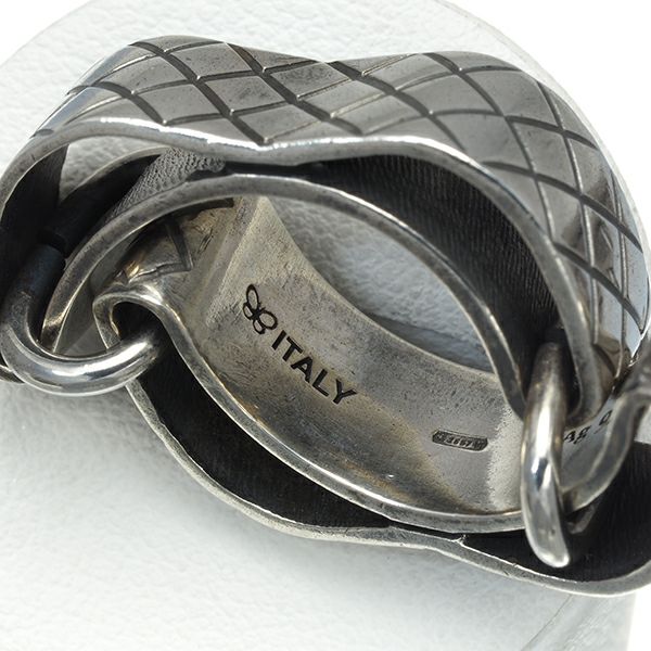 ボッテガヴェネタ リング  イントレチャート 15号 シルバー925 