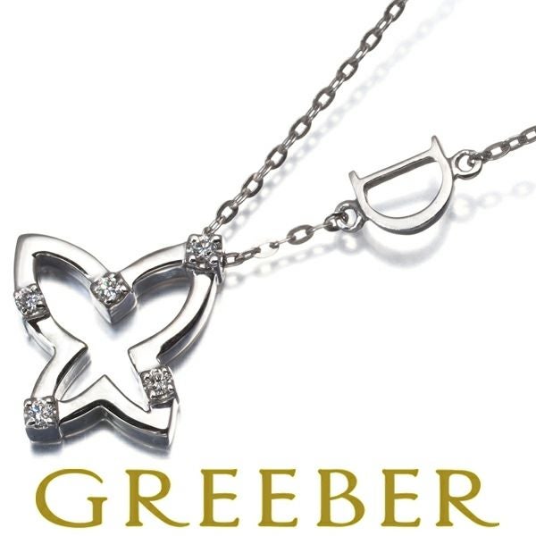 ダミアーニ ネックレス ダイヤ ミニシンボリ 蝶 アニマル K18WG 