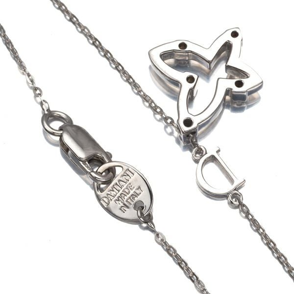 ダミアーニ ネックレス ダイヤ ミニシンボリ 蝶 アニマル K18WG 