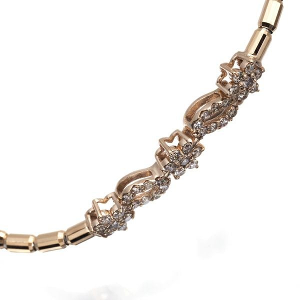 ダイヤ 0.45ct   ブレスレット K18PG/WG 