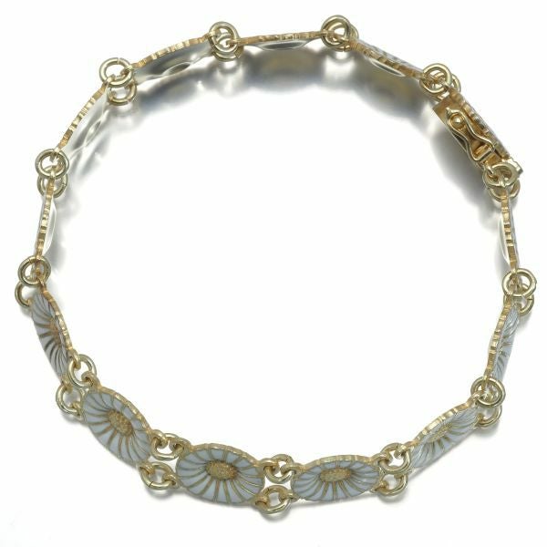 ジョージジェンセン ブレスレット  デイジー フラワー シルバー925/エナメル 