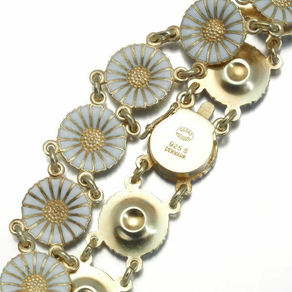 ジョージジェンセン ブレスレット  デイジー フラワー シルバー925/エナメル 