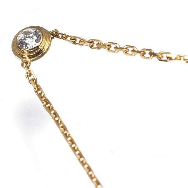 カルティエ ネックレス ダイヤ ダムール ディアマンレジェ XS K18YG 保証書