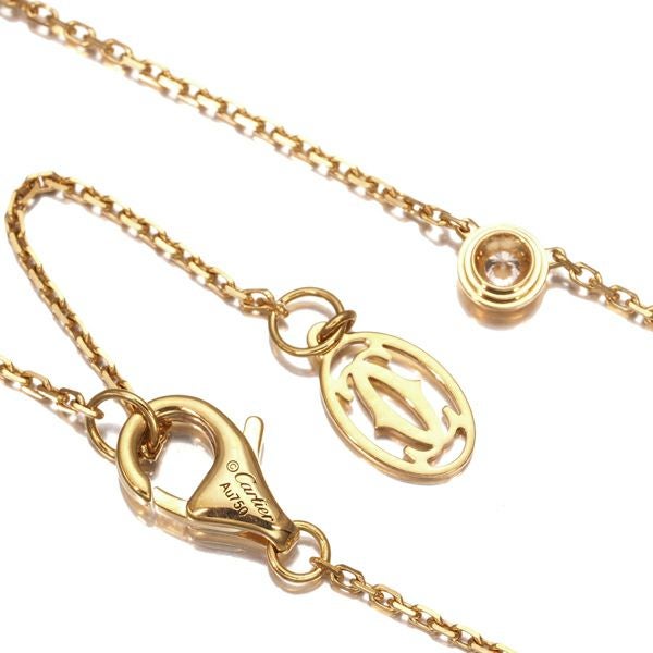 カルティエ ネックレス ダイヤ ダムール ディアマンレジェ XS K18YG 保証書