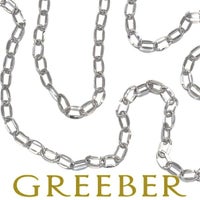  チェーンネックレス ロング 60cm K18WG 