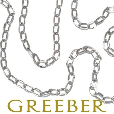  チェーンネックレス ロング 60cm K18WG 