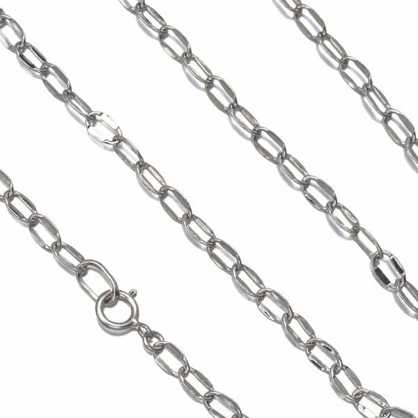  チェーンネックレス ロング 60cm K18WG 