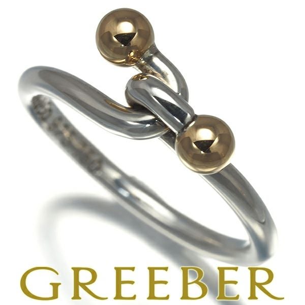 ティファニー リング  ダブルフック 11.5号 シルバー925/K18YG