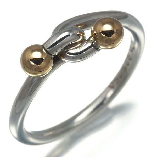 ティファニー リング  ダブルフック 11.5号 シルバー925/K18YG