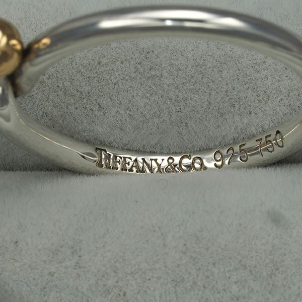 ティファニー リング  ダブルフック 11.5号 シルバー925/K18YG