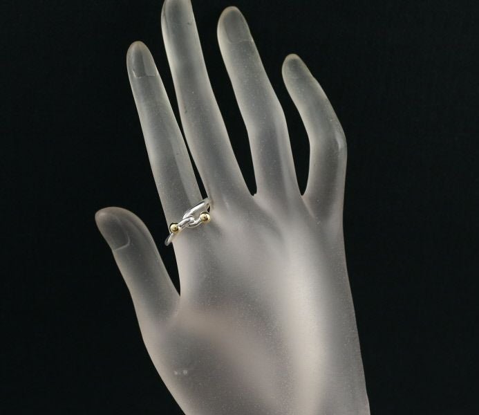 ティファニー リング  ダブルフック 11.5号 シルバー925/K18YG