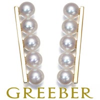 タサキ ピアス アコヤパール 真珠 5.5mm バランスプラス K18YG 