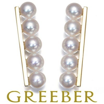 タサキ ピアス アコヤパール 真珠 5.5mm バランスプラス K18YG 