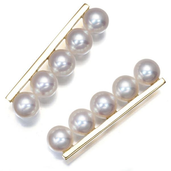 タサキ ピアス アコヤパール 真珠 5.5mm バランスプラス K18YG 