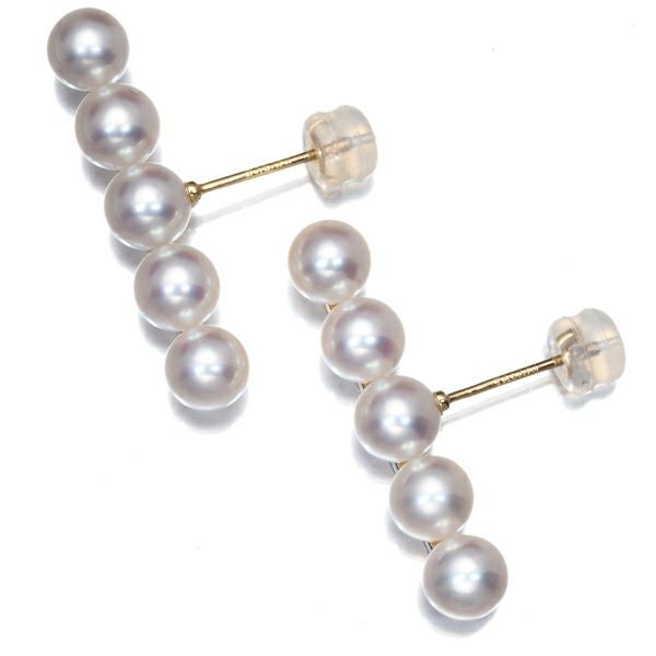 タサキ ピアス アコヤパール 真珠 5.5mm バランスプラス K18YG 