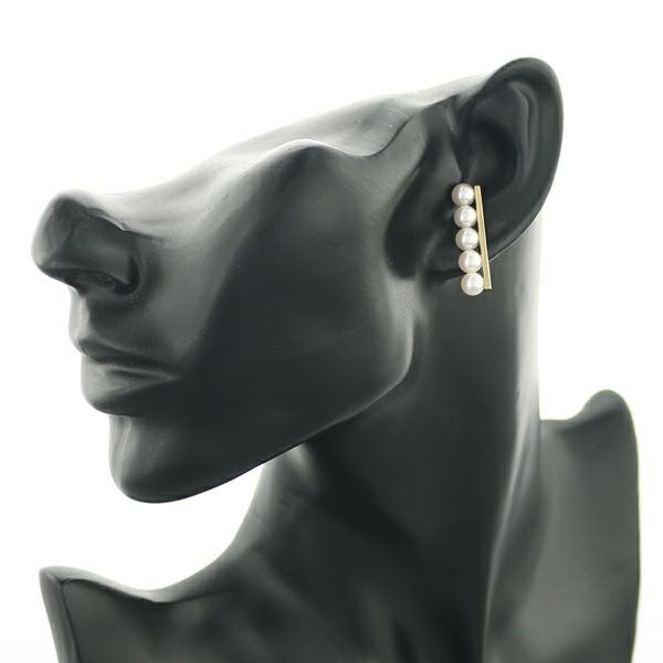 タサキ ピアス アコヤパール 真珠 5.5mm バランスプラス K18YG 