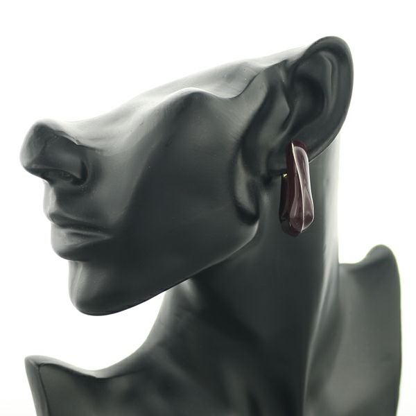 ボッテガヴェネタ ピアス   トライアングル フープ シルバー925/エナメル 