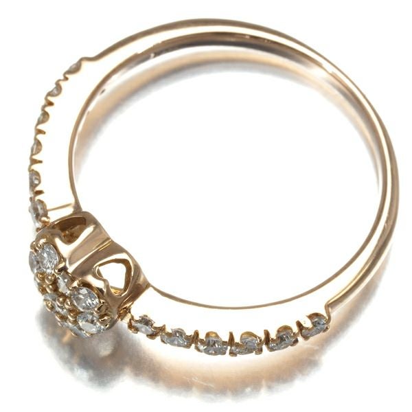 ダイヤ 0.30ct ハート パヴェ  リング K18PG 